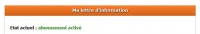 Abonnement actif