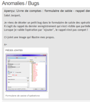 Aperçu du message que je voulais envoyer juste avant d'avoir cliquer sur l'image jointe